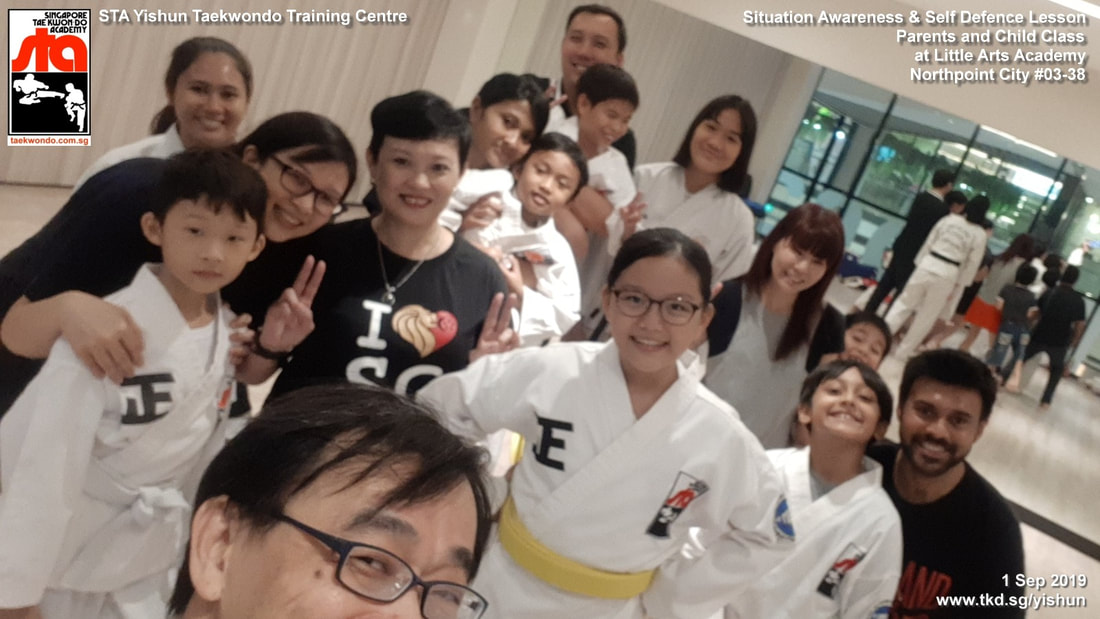 Parents Child Class Kids Katong Kinex Mall Paya Lebar Yishun Northpoint Sembawang Singapore Taekwondo Academy STA Adrian Huan